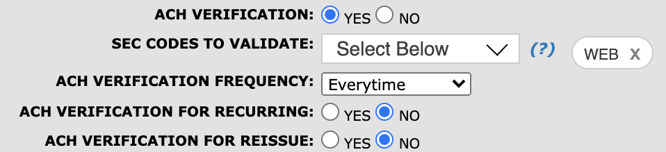 Configure Real-time ACH Verification in PayConex